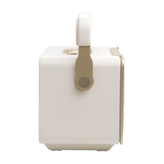 JBL Authentics 300 - White - Portable smart home speaker with Wi-Fi, Bluetooth and voice assistants with retro design. - Right