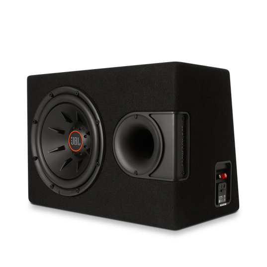 S2-1224SS - Black - 12" (300mm) Slipstream ported enclosure - Detailshot 1