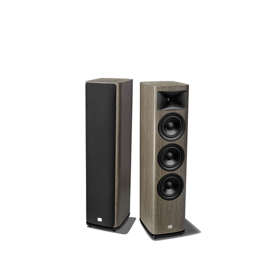 HDI-3600 - Grey Oak - 2 &frac12;-way Triple 6.5-inch (165mm) Floorstanding Loudspeaker - Detailshot 1