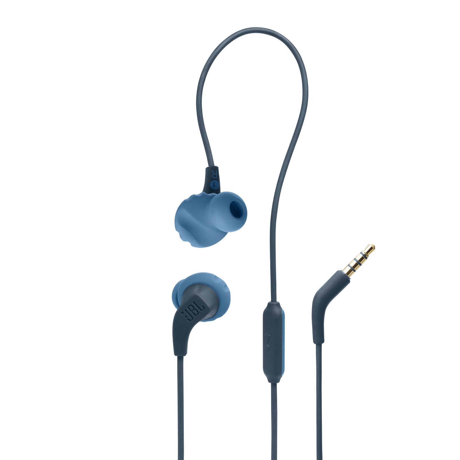 JBL Endurance Run In-Ear-Kopfhörer Mit Kabel – Sport-Kopfhörer, IPX5 Schweißfest, FlipHook-Design, In Blau