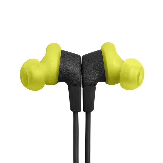 JBL Endurance Run 3 - Black / Lime - Wired Sport Headphones - Front