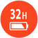 Up to 32 hours of playtime, plus speed charge