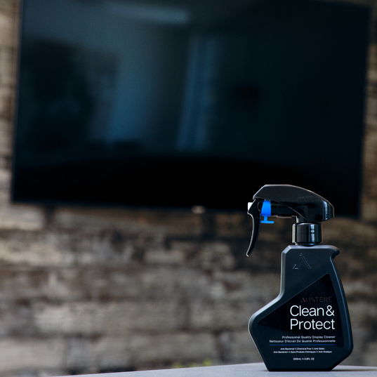 Austere III Series Clean & Protect with Dual-Sided Cloth - Black - Austere III series 200mL aDesign Clean & Protect with polish cloth - Front