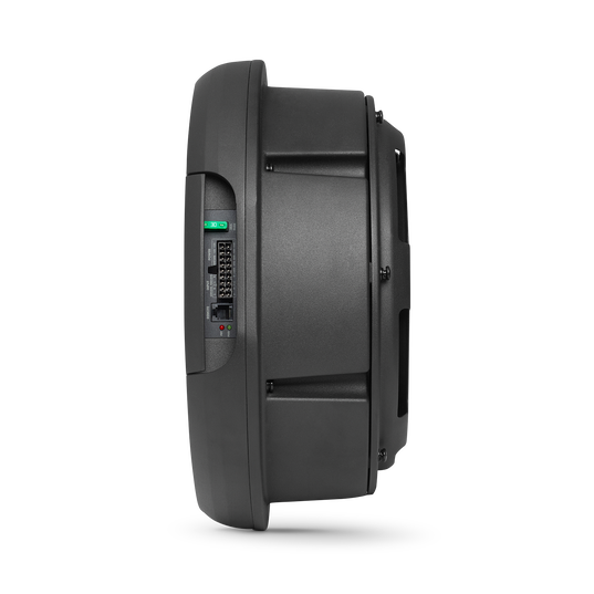 JBL BassPro Hub - Black - 11" (279mm) Spare tire subwoofer with built-in 200W RMS amplifier with remote control. - Detailshot 3