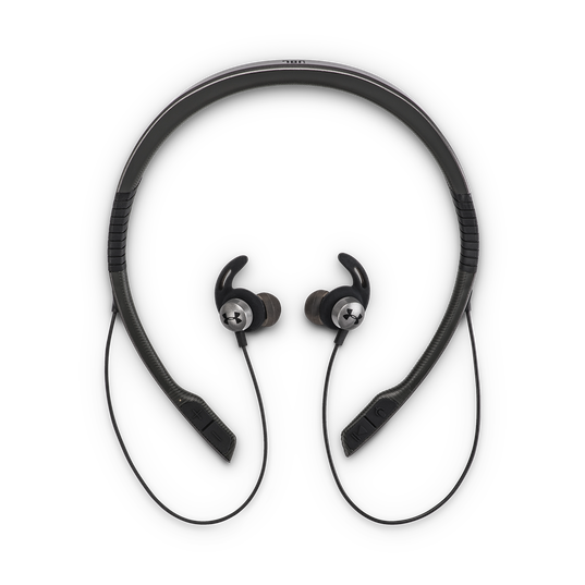 UA Sport Wireless Flex – Engineered by JBL - Grey - Wireless neckband headphones with all-day comfort and secure fit and safety for sport - Detailshot 2