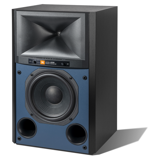 4329P Studio Monitor Powered Loudspeaker System - Black Walnut - Powered Bookshelf Loudspeaker System - Left