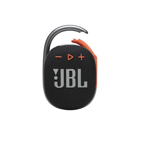 JBL CLIP 4 - Black / Orange - Ultra-portable Waterproof Speaker - Front