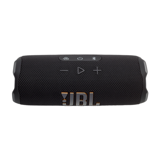 JBL Flip 7 Tomorrowland - Black - Portable waterproof and drop-proof speaker designed by JBL x Tomorrowland - Top