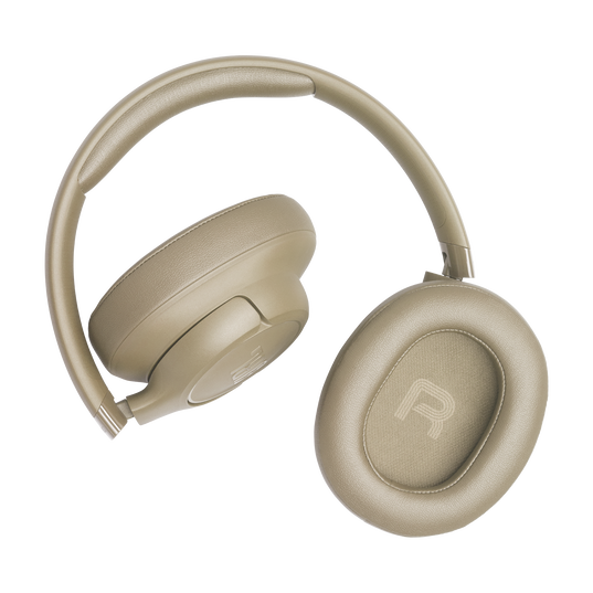 JBL Tune 730BT - Beige - Wireless over-ear headphones - Detailshot 2