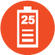 Up to 25 hours of total battery life