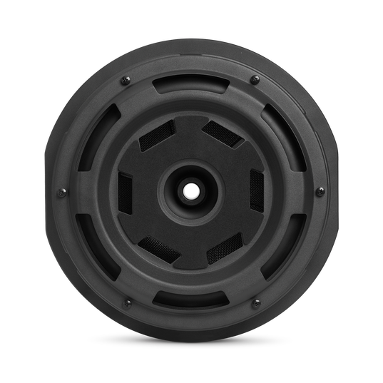 JBL BassPro Hub - Black - 11" (279mm) Spare tire subwoofer with built-in 200W RMS amplifier with remote control. - Back