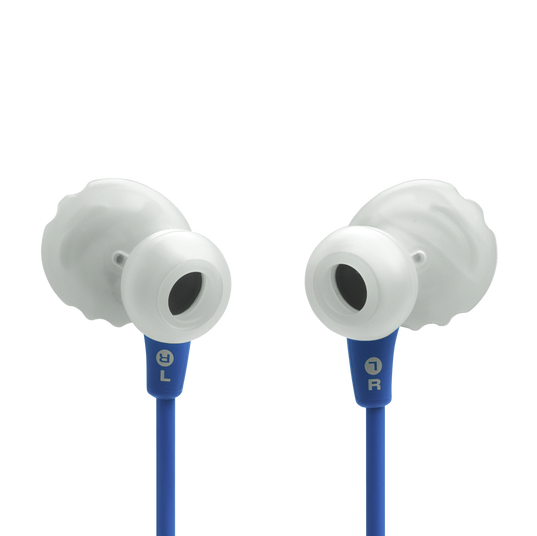 JBL Endurance Run 3 - Blue - Wired Sport Headphones - Back