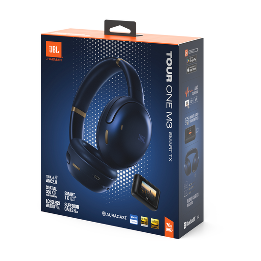JBL Tour One M3 Smart Tx - Blue - Wireless over-ear Noise Cancelling headphones with JBL Smart Tx - Detailshot 15