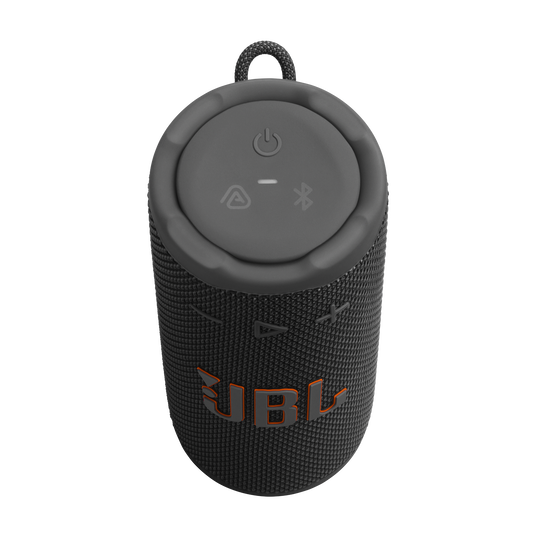 JBL Grip - Black - Compact Bluetooth speaker with bold JBL Pro Sound and ambient light - Top