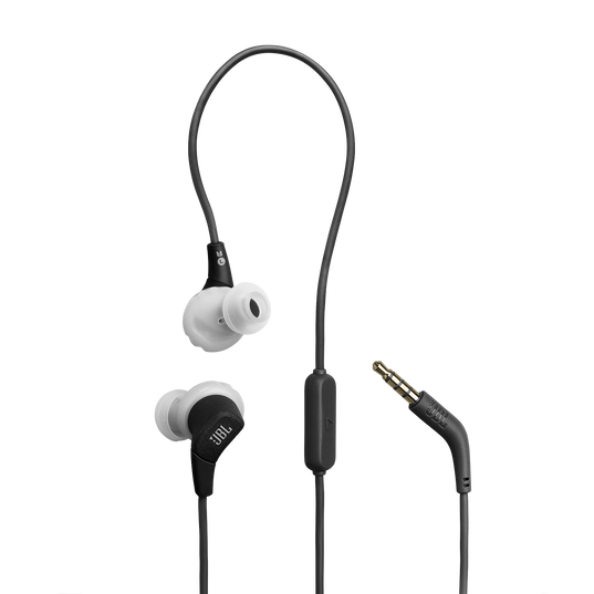 JBL Endurance Run 3 - Black / Gray - Wired Sport Headphones - Hero