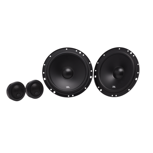 JBL Stage1 601C - Black - 6-1/2" (160mm)  Two Way Component  System Car Speaker - Hero