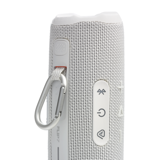 JBL Flip 7 - White - Portable waterproof and drop-proof  speaker - Detailshot 4