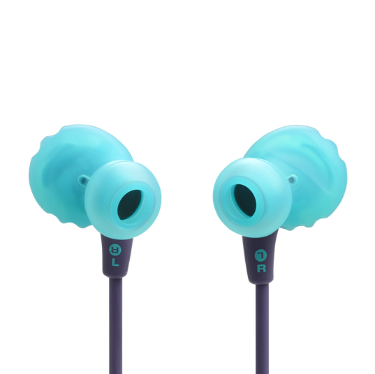 JBL Endurance Run 3 - Purple - Wired Sport Headphones - Back