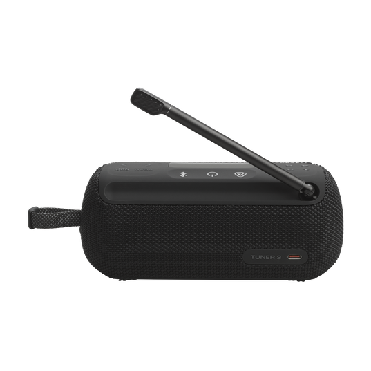 JBL Tuner 3 - Black - Portable DAB/DAB+/FM radio with Bluetooth - Back
