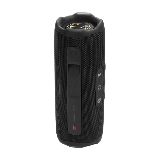 JBL Flip 7 Tomorrowland - Black - Portable waterproof and drop-proof speaker designed by JBL x Tomorrowland - Back