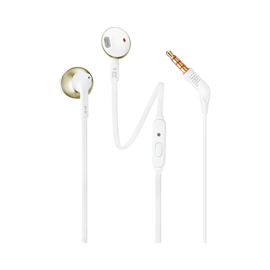JBL Tune 205 - Champagne Gold - Earbud headphones - Hero