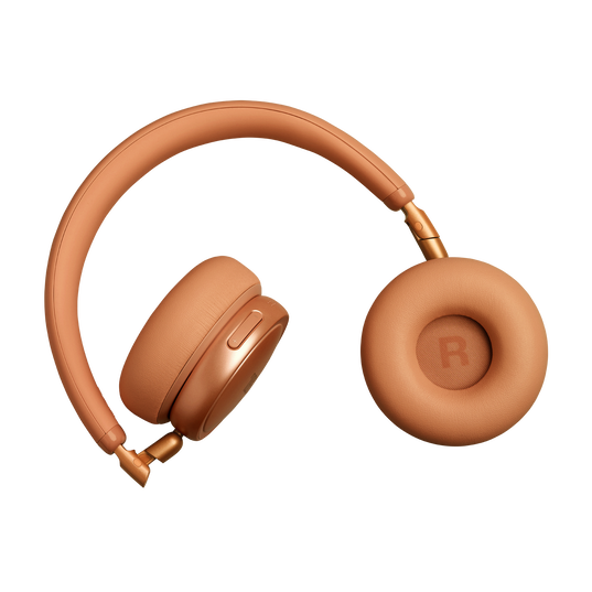 JBL Live 680NC - Orange - Wireless on-ear Noise Cancelling headphones - Detailshot 2