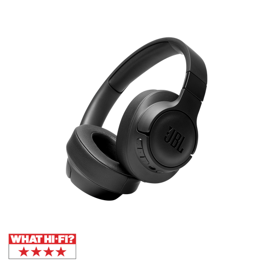 JBL TUNE 750BTNC - Black - Wireless Over-Ear ANC Headphones - Hero