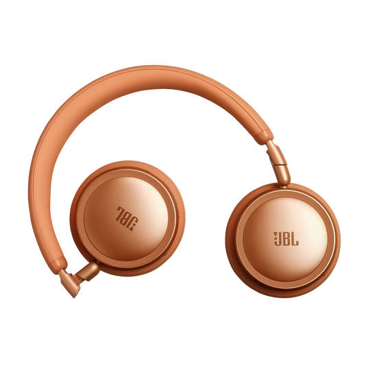 JBL Live 680NC - Orange - Wireless on-ear Noise Cancelling headphones - Left