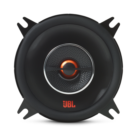 GX428 - Black - 4" Coaxial Car Audio Loudspeaker - Front