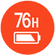 Up to 76 hours of battery life
