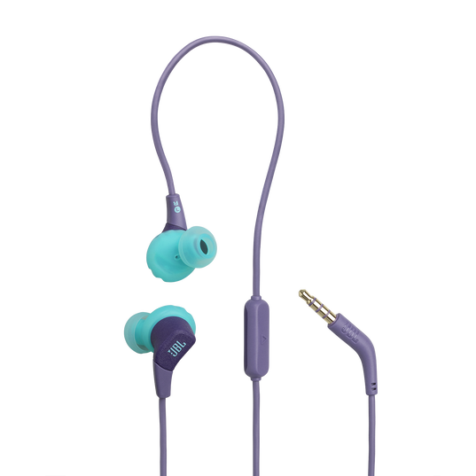 JBL Endurance Run 3 - Purple - Wired Sport Headphones - Hero