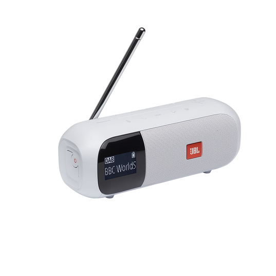 JBL Tuner 2 - White - Portable DAB/DAB+/FM radio with Bluetooth - Hero