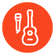 Guitar and mic inputs