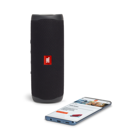 JBL Flip 5 - Black Matte - Portable Waterproof Speaker - Detailshot 2