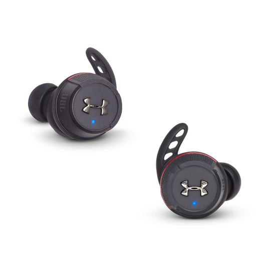 Under Armour True Wireless Flash – Engineered by JBL - Black - Truely wireless sport headphones for your every run, with JBL technology and sound. - Front