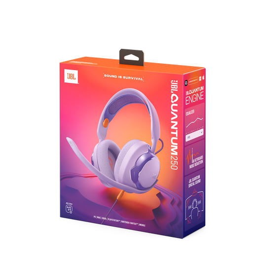 JBL Quantum 250 - Purple - Wired multiplatform gaming headset - Detailshot 15