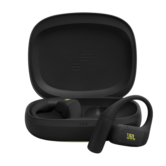 JBL Endurance Zone - Black / Lime - True Wireless open-ear sport headphones - Hero