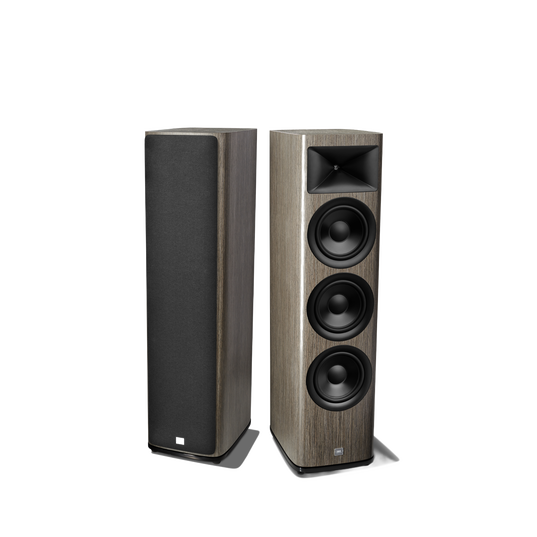 HDI-3800 - Grey Oak - 2 &frac12;-way Triple 8-inch (200mm) Floorstanding Loudspeaker - Detailshot 1