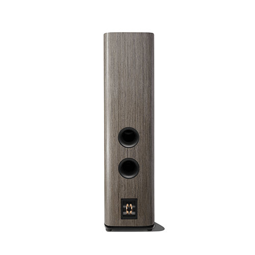 Dual rear-firing, computer-optimized flared ports.