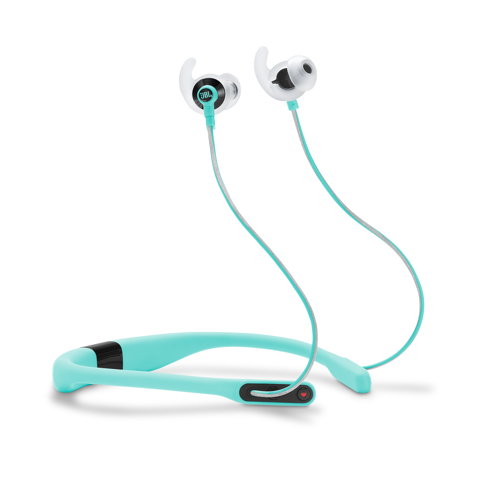 JBL Reflect Fit - Teal - Heart Rate Wireless Headphones - Hero