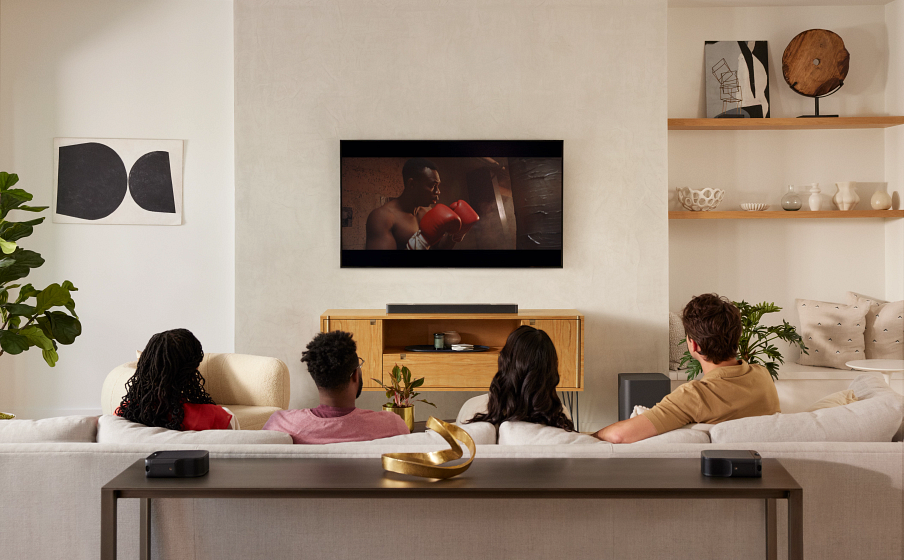 Battery powered surround best sale sound