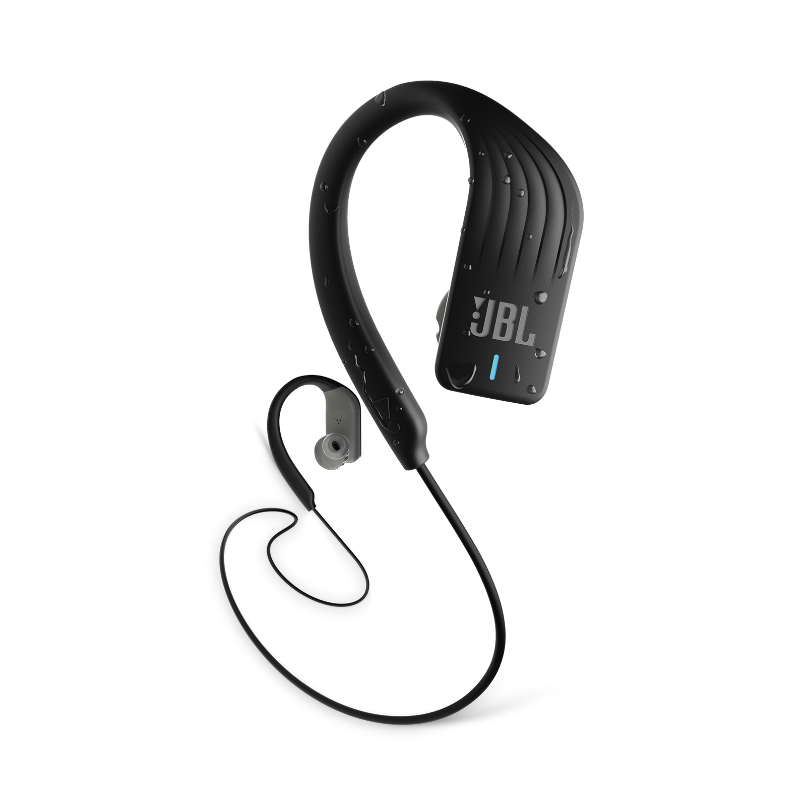JBL Endurance SPRINT - Black - Waterproof Wireless In-Ear Sport Headphones - Hero
